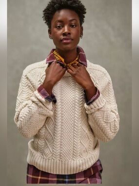 LL Bean Fisherman sweater. Size large.